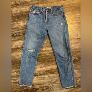 Levi's Distressed Wedgie Straight Leg Jeans